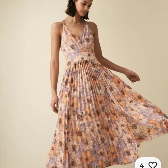 Reiss Dresses & Skirts - Reiss Corrine Floral Printed Midi Dress Size 4